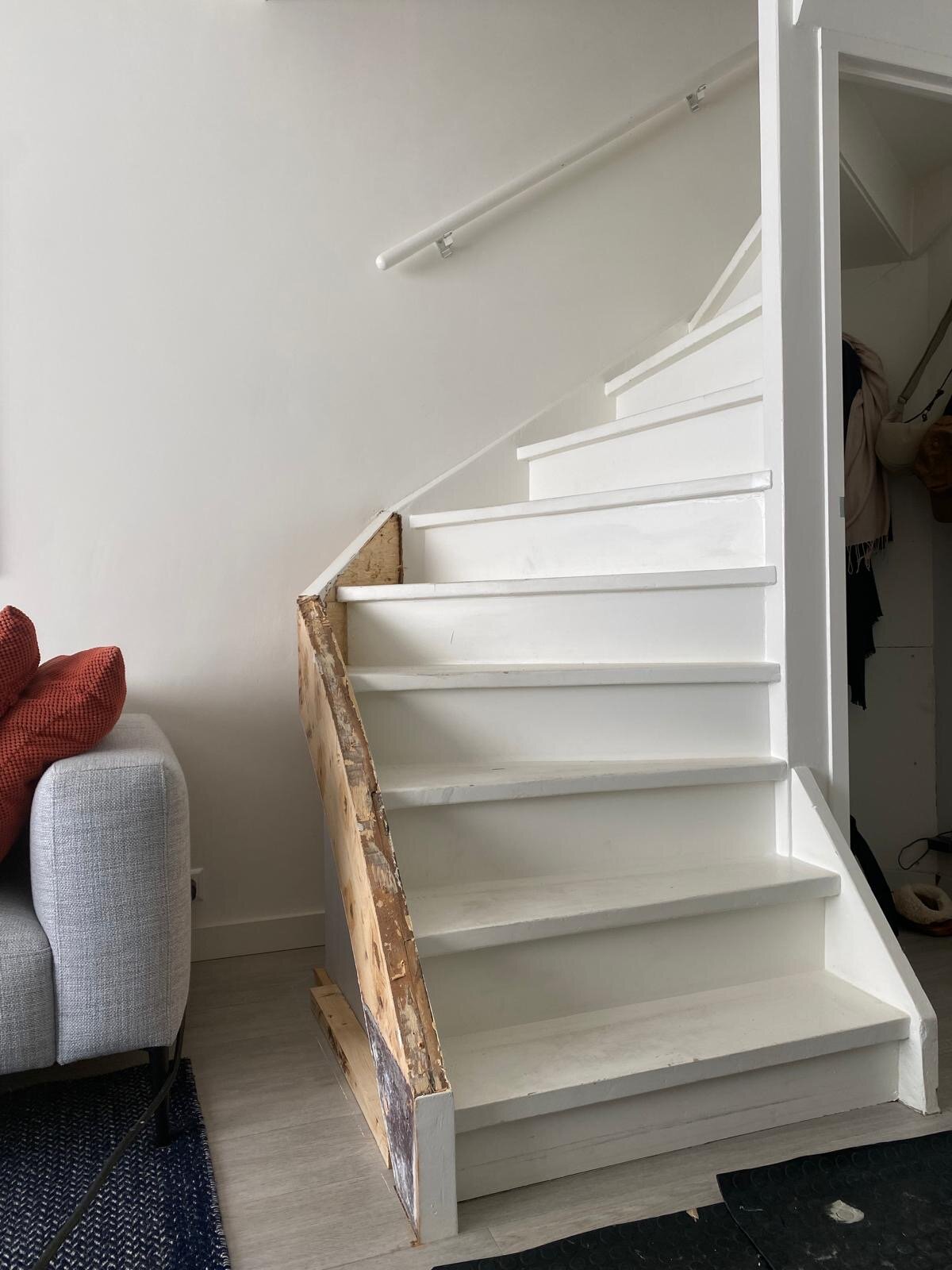 Eiken Z-traprenovatie door overzettreden in den Bosch, design traprenovatie zonder breekwerk
