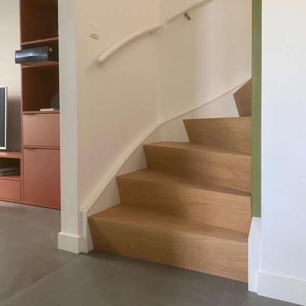 Bloktraprenovatie, Z-traprenovatie, design traprenovatie, overzettreden Eindhoven