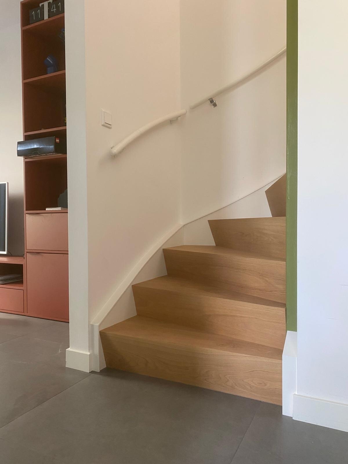 Bloktraprenovatie, Z-traprenovatie, design traprenovatie, overzettreden Eindhoven