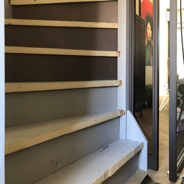 Bronskleurige traprenovatie, modern, eigentijds, uniek Zaltbommel.JPG